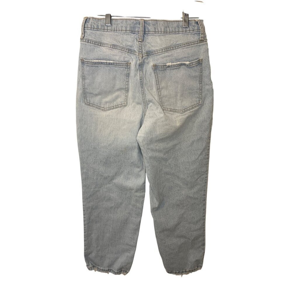 Vintage Straight Universal Threads Light Wash Distressed Button-Fly Jeans Womens - Picture 6 of 6